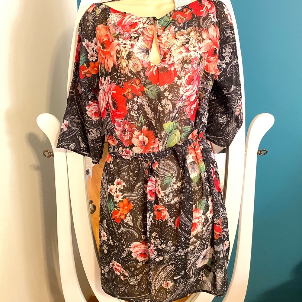 Silk summer dress / cover up.